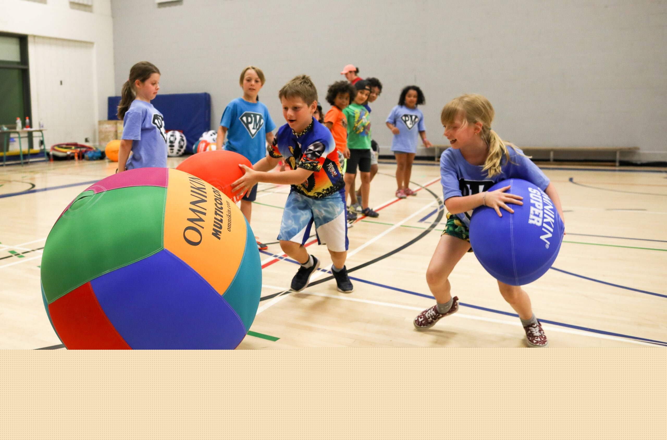 Elementary PE Games with Omnikin Ball